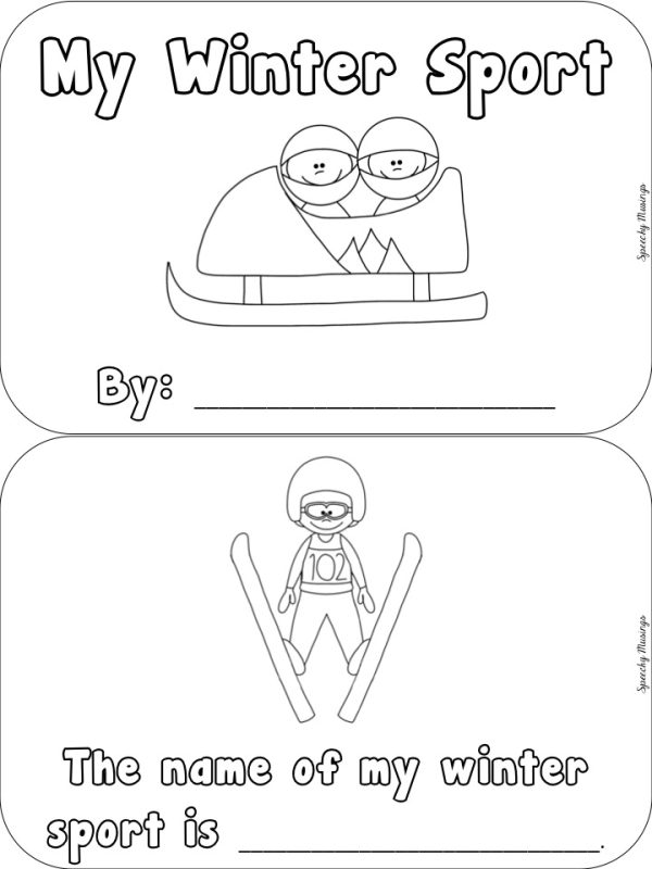 Make Your Own Winter Sport Freebie.