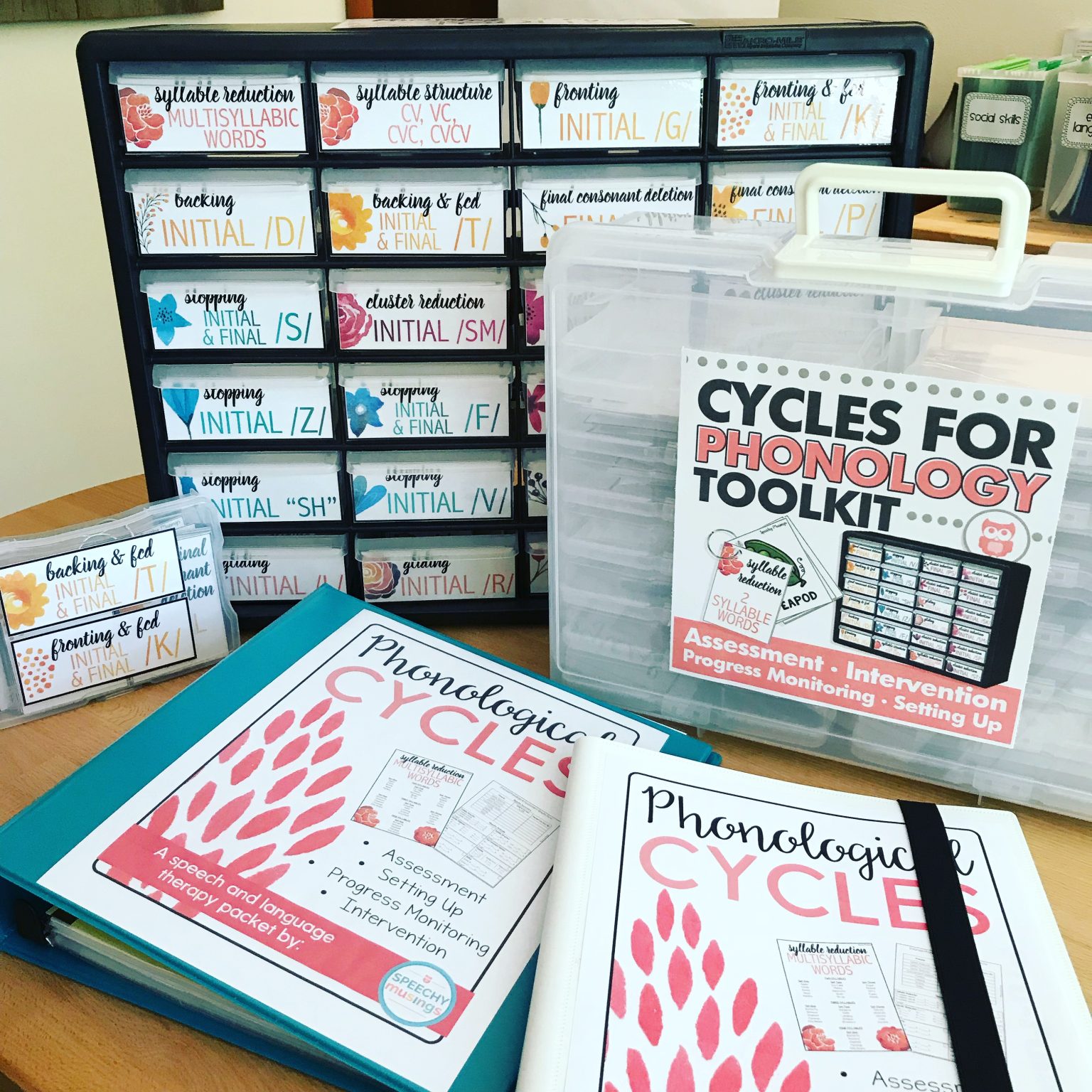 7 Storage Ideas for your SLP Toolbox! | Speechy Musings