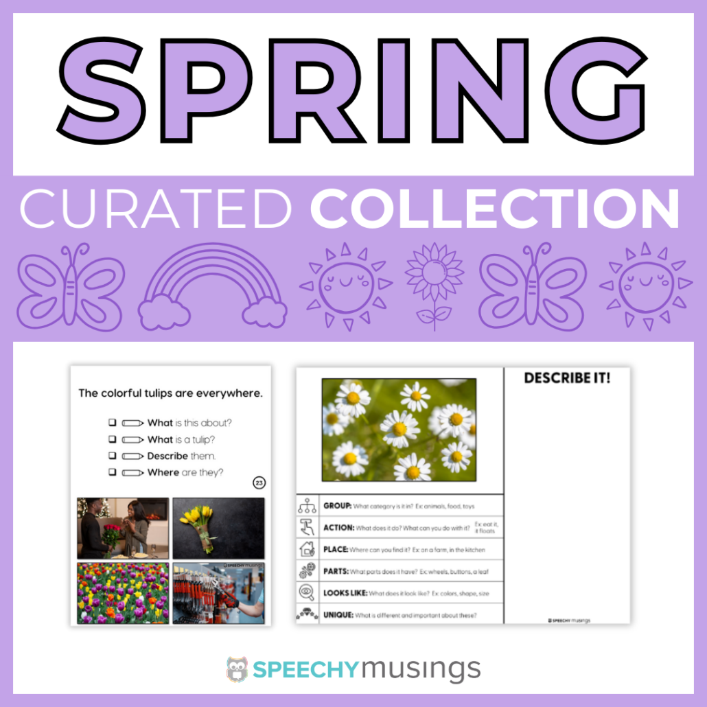 Spring | Themed Language Unit | Speech Language Therapy.