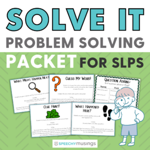 Solve It Social Problem Solving Detective Packet | Speech Language Therapy