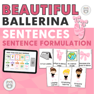 Beautiful Ballerina Sentences for Sentence Formulation